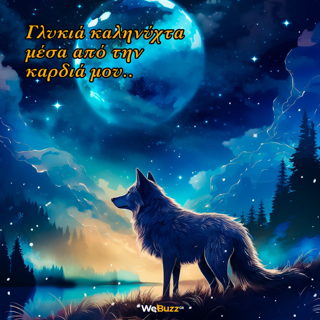 Γλυκιά καληνύχτα μέσα από την καρδιά μου!