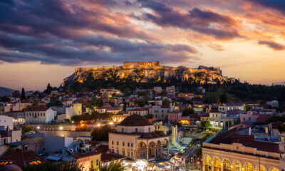 Panoramic View of Parthenon Athens Greece - Plaka Athens Greece - Picturesque Streets and Architecture - Exploring the Timeless Charm of Athens