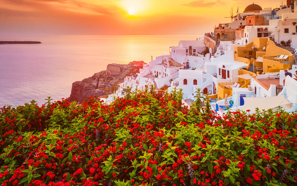 Unveiling the Wonders of Santorini: A Traveler's Guide to the Jewel of the Aegean - Panoramic View of Oia Santorini Island in Greece at Sunset